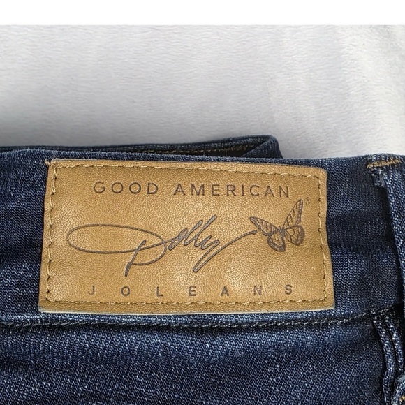 Good American Dolly Joleans Jeans Womens Size 8/29 Petite Flare Blue Denim Pants - Picture 5 of 12
